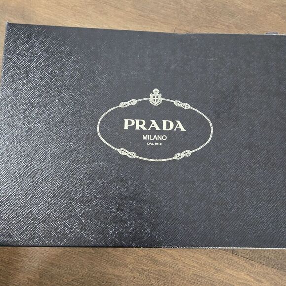 PRADA Black Leather Hook & Loop Men's Wingtin Brogues Oxfords Italy 12US - Picture 11 of 11